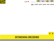 Tablet Screenshot of ocynkownia-drezdenko.eu